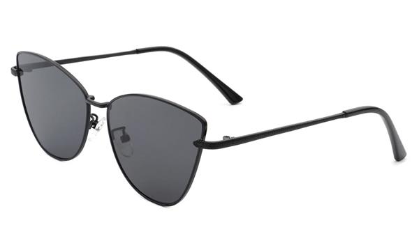 Grote foto cat eye sunglasses for women vintage design metal frame glasses kleding dames sieraden