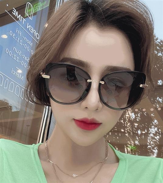 Grote foto cat eye sunglasses for women vintage design metal frame glasses kleding dames sieraden