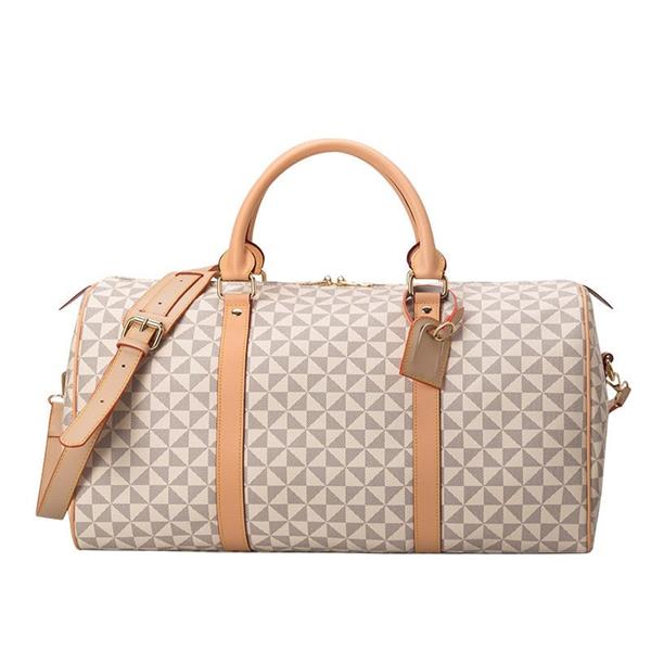 Grote foto grote reisschoudertas waterdichte fitness pu lederen bagagehandtas kleding dames onderdelen en accessoires
