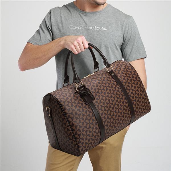 Grote foto grote reisschoudertas waterdichte fitness pu lederen bagagehandtas kleding dames onderdelen en accessoires