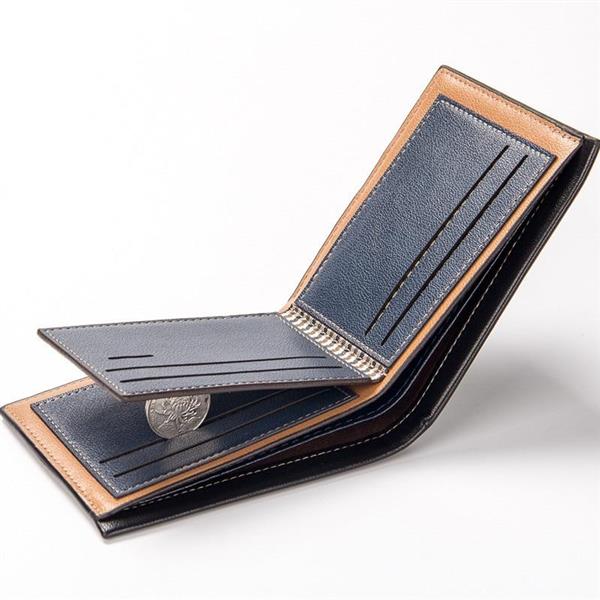 Grote foto vintage lederen portemonnee voor heren pu leer luxe slanke portemonnee voor creditcardcliphouder kleding dames sieraden