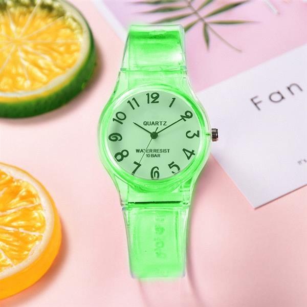 Grote foto transparante candy jelly watch dames waterdicht siliconen quartz studentenhorloge kleding dames horloges