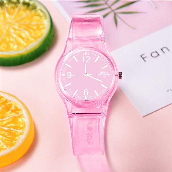 Grote foto transparante candy jelly watch dames waterdicht siliconen quartz studentenhorloge kleding dames horloges