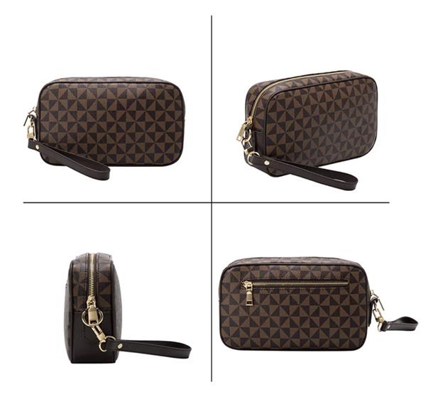 Grote foto vintage handtas voor heren lederen klassieke portemonnee portemonnee handtas met bloemen kleding dames onderdelen en accessoires