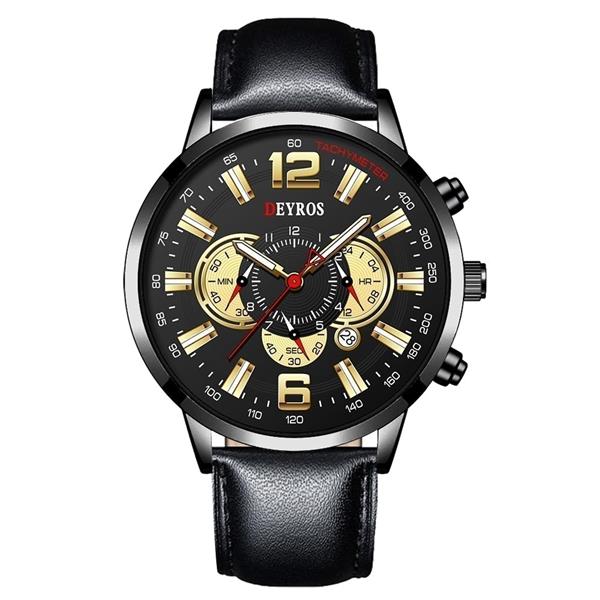 Grote foto roestvrijstalen sporthorloge voor heren quartz horloge kalender lichtgevende klok staal kleding dames horloges