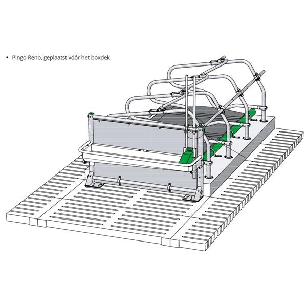 Grote foto rvs renovatie drinkbak spinder pingo reno 200 met spatplaat dieren en toebehoren runderen