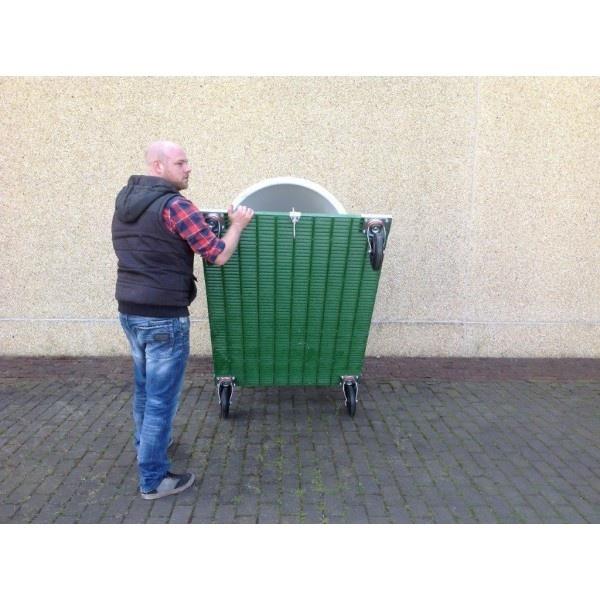 Grote foto kalveriglo calfotel open top verrijdbaar enkel dieren en toebehoren runderen