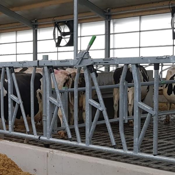Grote foto bedieningshendel voor voerhek model 2011 dieren en toebehoren runderen