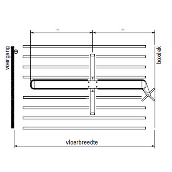 Grote foto roosterschuif 2x rubber tot 200 cm spinder dieren en toebehoren runderen