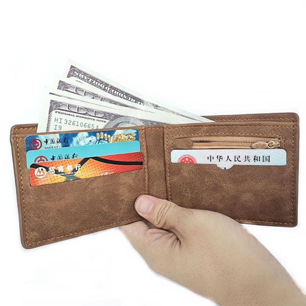 Grote foto dunne billfold portemonnee voor heren waterdichte creditcardhouder muntzak rits geldportemonnee kleding dames sieraden