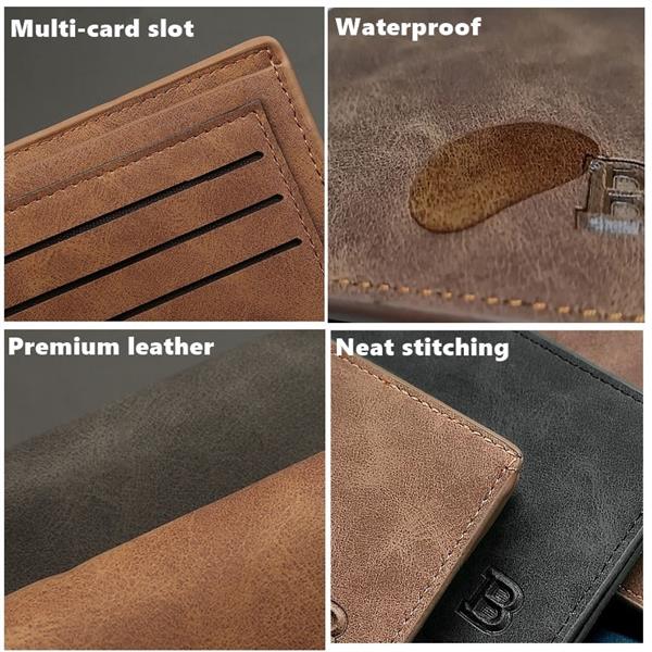 Grote foto dunne billfold portemonnee voor heren waterdichte creditcardhouder muntzak rits geldportemonnee kleding dames sieraden