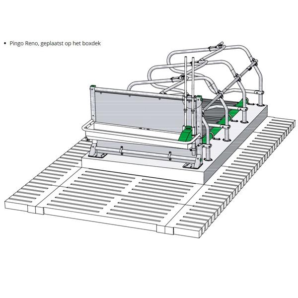 Grote foto rvs renovatie drinkbak spinder pingo reno 300 met spatplaat dieren en toebehoren runderen