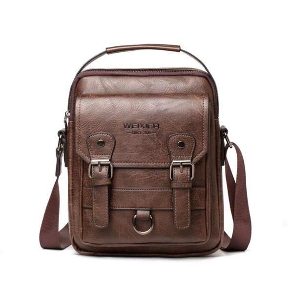 Grote foto crossbodytas met grote capaciteit voor heren casual schoudertas zachte handtas pu leer kleding dames onderdelen en accessoires
