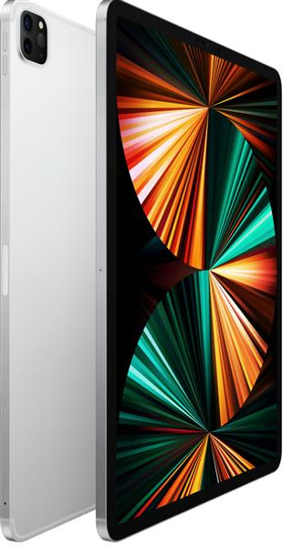 Grote foto apple ipad pro 5 2tb 2000gb 12.9 inch 2021 zilver wifi 4g garantie telecommunicatie ipad