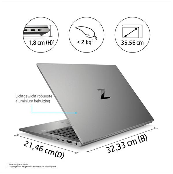 Grote foto hp zbook firefly 14 g8 i5 1135g5 nvidia t500 8 16 32gb ssd 14 garantie computers en software overige computers en software