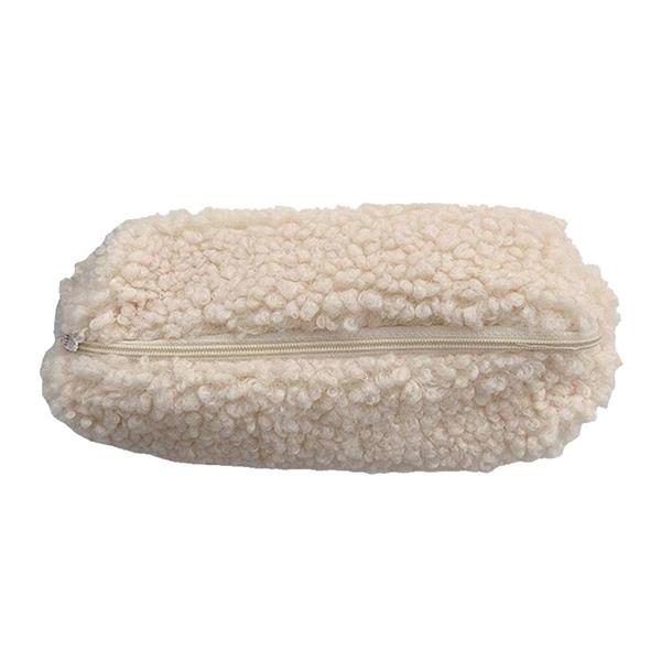 Grote foto lamswol etui pennenzakje pluche kawaii rits tas cosmetische organisator school kantoor verzamelen overige verzamelingen