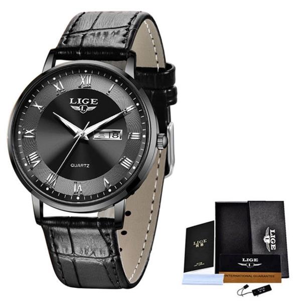 Grote foto ultradun luxe horloge voor dames quartz kalenderklok roestvrij staal waterdicht horloge kleding dames horloges
