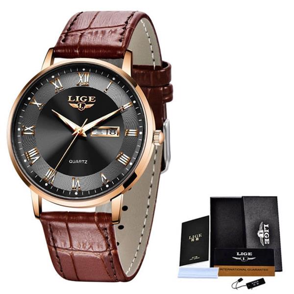 Grote foto ultradun luxe horloge voor dames quartz kalenderklok roestvrij staal waterdicht horloge kleding dames horloges