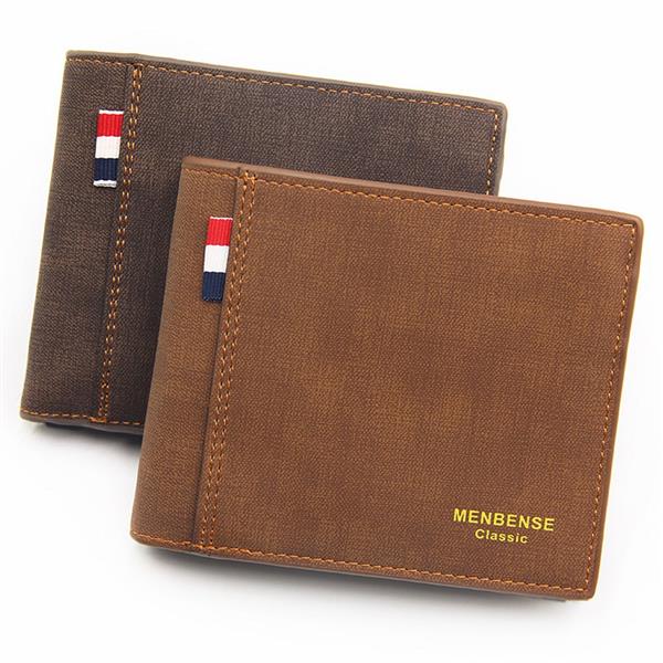 Grote foto vintage denim billfold portemonnee voor heren luxe slanke geld creditcard clip houder portemonnee kleding dames sieraden
