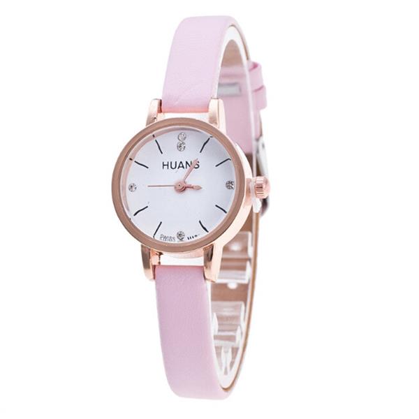 Grote foto vintage horloge met kleine wijzerplaat voor dames lederen band armband quartz klok polshorloge kleding dames horloges