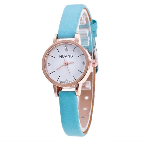 Grote foto vintage horloge met kleine wijzerplaat voor dames lederen band armband quartz klok polshorloge kleding dames horloges