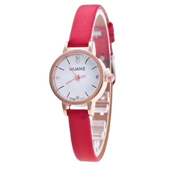 Grote foto vintage horloge met kleine wijzerplaat voor dames lederen band armband quartz klok polshorloge kleding dames horloges