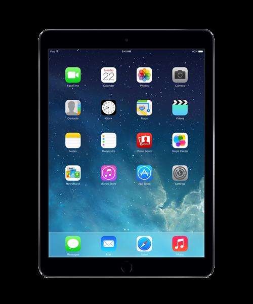 Grote foto apple ipad air 128gb zwart wifi 4g garantie telecommunicatie ipad