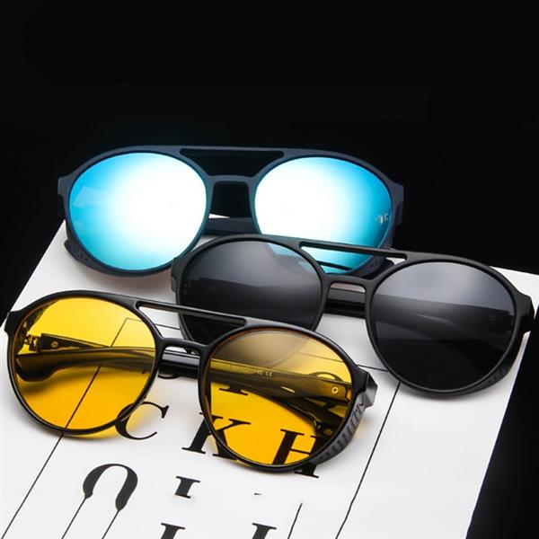 Grote foto klassieke punk zonnebril voor heren designer vintage brillen uv400 eyewear kleding dames sieraden