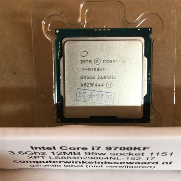 Grote foto intel processor i7 9700kf 3.6hz 12mb socket 1151 95w computers en software overige computers en software