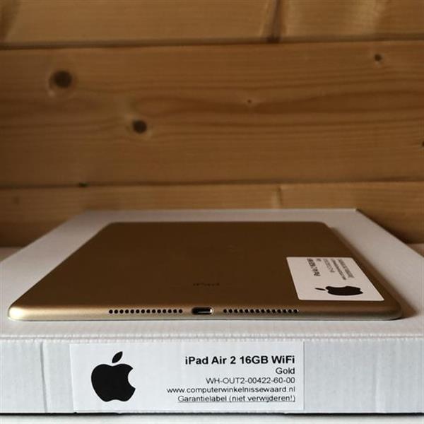 Grote foto apple ipad 9.7 air 2 16gb model 2016 wifi 4g wit goud garantie telecommunicatie ipad