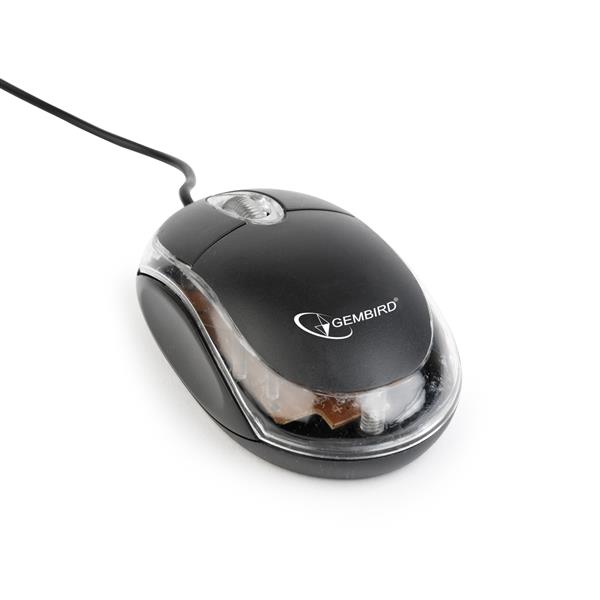 Grote foto opruiming gembird optische muis usb zwart transparant computers en software overige computers en software