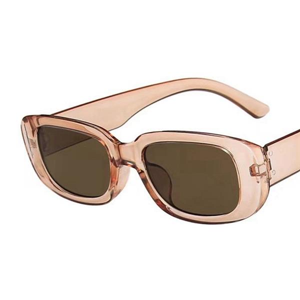 Grote foto trendy vierkante zonnebril voor dames retro reisbrillen fashion shades anti uv brillen kleding dames sieraden
