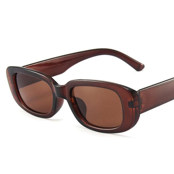 Grote foto trendy vierkante zonnebril voor dames retro reisbrillen fashion shades anti uv brillen kleding dames sieraden