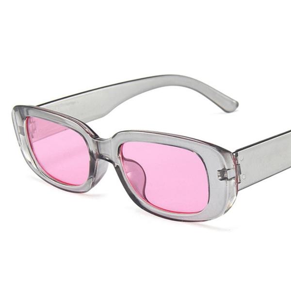 Grote foto trendy vierkante zonnebril voor dames retro reisbrillen fashion shades anti uv brillen kleding dames sieraden