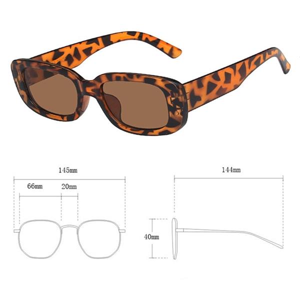 Grote foto trendy vierkante zonnebril voor dames retro reisbrillen fashion shades anti uv brillen kleding dames sieraden
