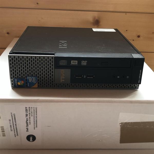 Grote foto windows xp of 7 pro dell optiplex 780 usff e7500 2 93ghz 1 2 4gb 250gb garantie computers en software overige computers en software