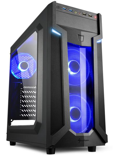 Grote foto windows 7 10 of 11 pro cws game pc sharkoon blue intel i3 i5 i7 cpu 4 8 16gb ssd wifi garan computers en software behuizingen en kasten