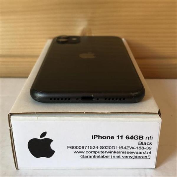 Grote foto nieuwstaat apple iphone 11 64gb zwart nieuwe accu 100 12 maanden garantie telecommunicatie apple iphone