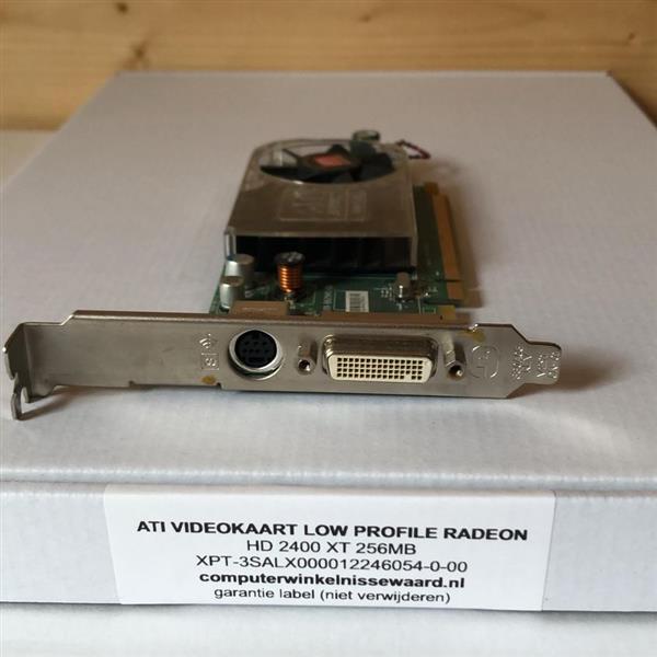 Grote foto opruiming ati videokaart low profile radeon hd 2400 xt 256mb ati 102 b27602 b . pci express x16 128 computers en software overige computers en software
