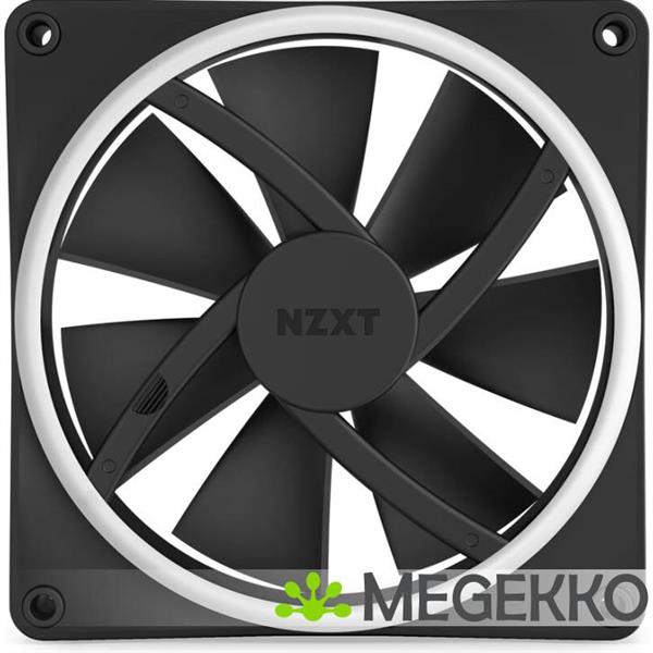 Grote foto nzxt f140 rgb duo 140mm rgb fan single black computers en software overige computers en software