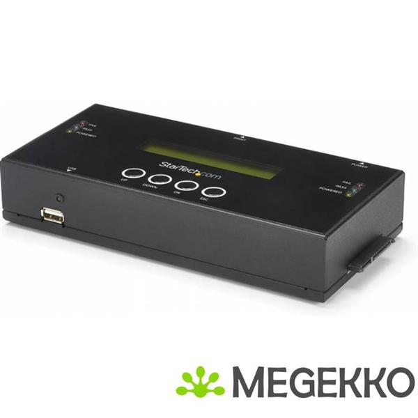 Grote foto startech.com 1 1 standalone hardeschijf duplicator en wisser voor 2.5 3.5 sata en sas schijven computers en software overige computers en software