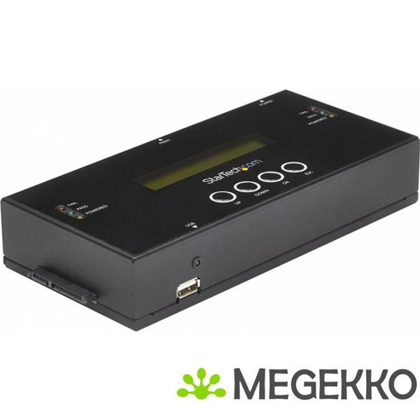 Grote foto startech.com 1 1 standalone hardeschijf duplicator en wisser voor 2.5 3.5 sata en sas schijven computers en software overige computers en software