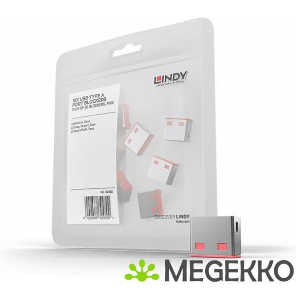 Grote foto lindy usb port blocker pack 10 computers en software overige computers en software