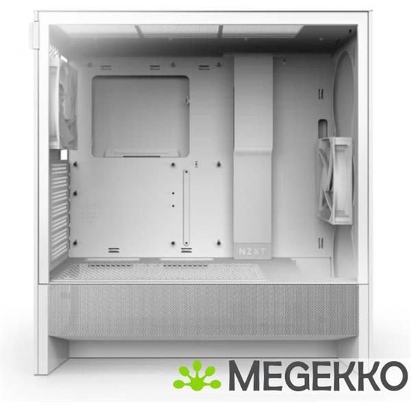 Grote foto nzxt h5 flow white 2024 computers en software behuizingen en kasten