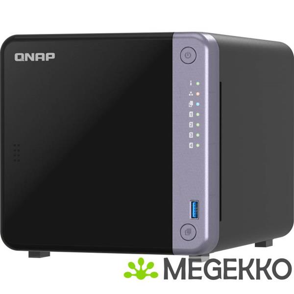 Grote foto qnap ts 432x 4g data opslag server nas tower ethernet lan zwart alpine al 524 computers en software behuizingen en kasten