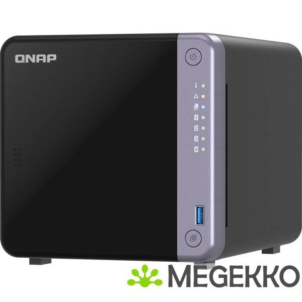 Grote foto qnap ts 432x 4g data opslag server nas tower ethernet lan zwart alpine al 524 computers en software behuizingen en kasten