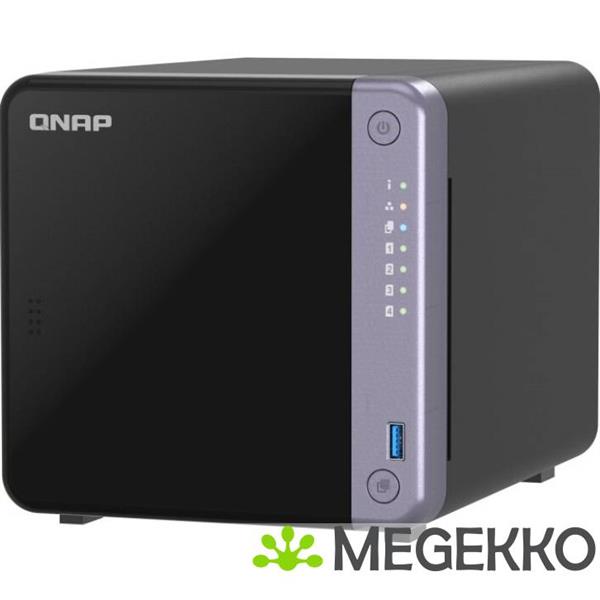 Grote foto qnap ts 432x 4g data opslag server nas tower ethernet lan zwart alpine al 524 computers en software behuizingen en kasten