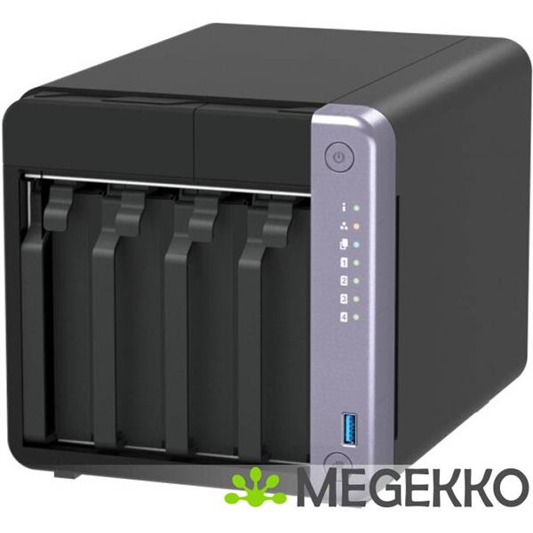 Grote foto qnap ts 432x 4g data opslag server nas tower ethernet lan zwart alpine al 524 computers en software behuizingen en kasten