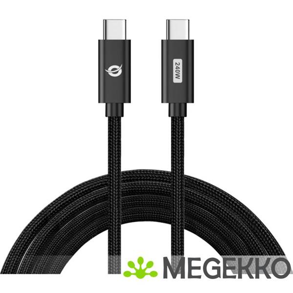 Grote foto conceptronic etta03b12 usb kabel 1 2 m usb 2.0 usb c zwart computers en software overige computers en software