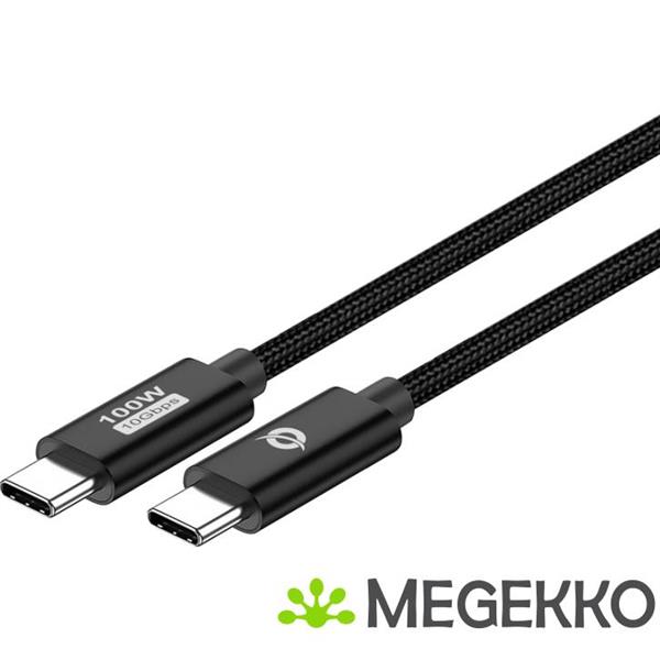 Grote foto conceptronic etta02b20 usb kabel 2 m usb 3.2 gen 2 3.1 gen 2 usb c zwart computers en software overige computers en software